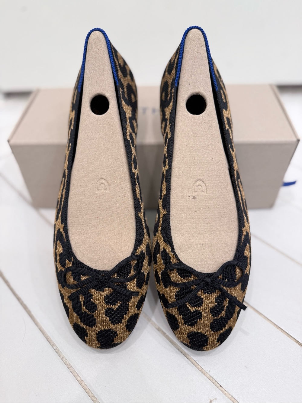 Rothy’s Bow Ballet Flat in Classic Leopard